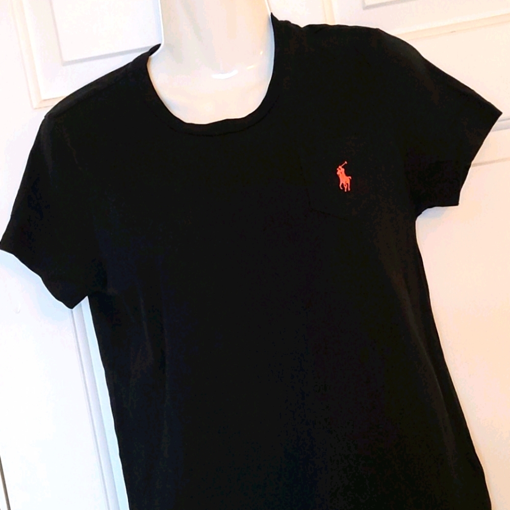 Ralph Lauren Sport Black Tee w/Pocket